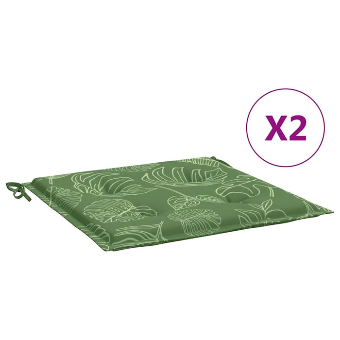Perne de scaun, model frunze, 2 buc., 50x50x4 cm, textil - WALTI WALTI