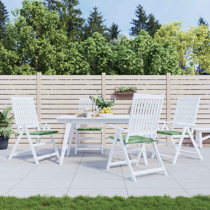 Perne pentru scaune 4 pcs Verde și alb 50 x 50 x 4 cm - WALTI WALTI