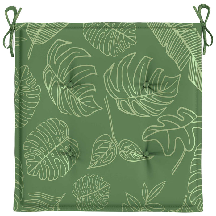 Perne pentru scaune 4 pcs Verde și alb 50 x 50 x 4 cm - WALTI WALTI