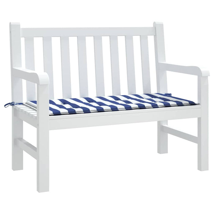 Pernă bancă grădină, albastru&alb, 120x50x4 cm, textil oxford WALTI