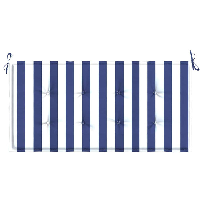 Pernă bancă grădină, albastru&alb, 120x50x4 cm, textil oxford WALTI
