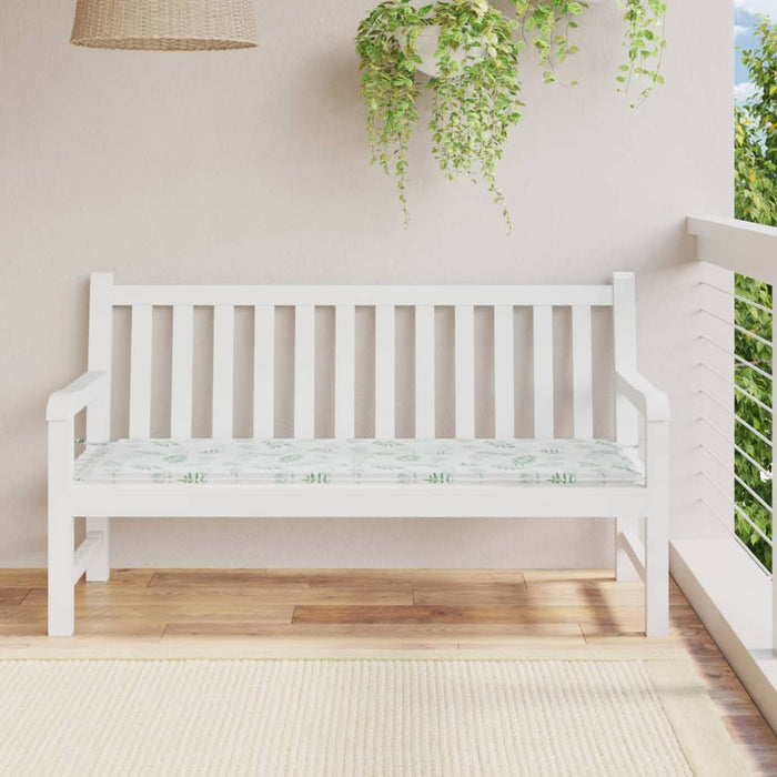 Pernă bancă de grădină model frunze, 150x50x3 cm, textil oxford - WALTI WALTI
