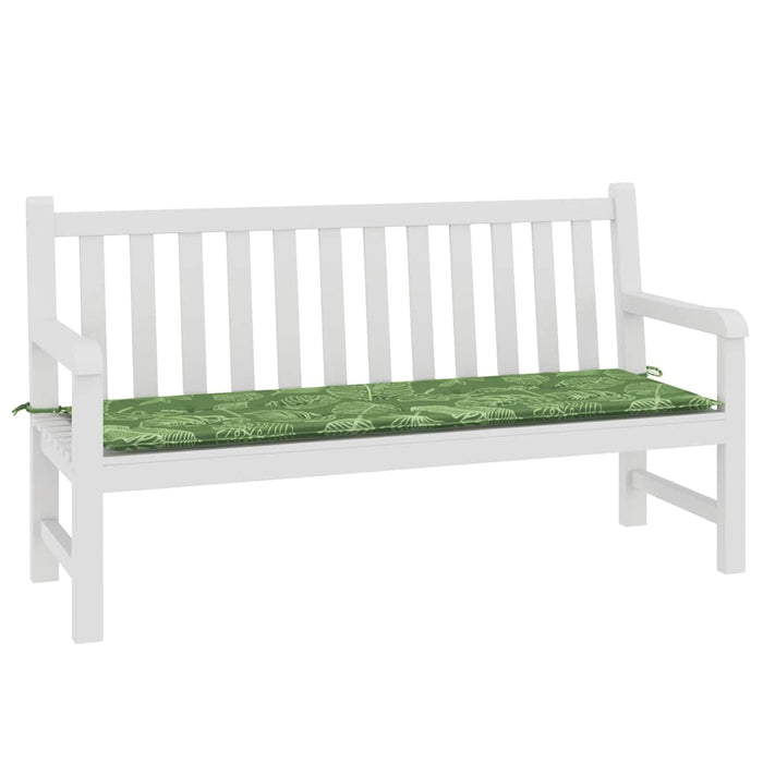 Pernă bancă de grădină model frunze, 150x50x4 cm, textil oxford WALTI