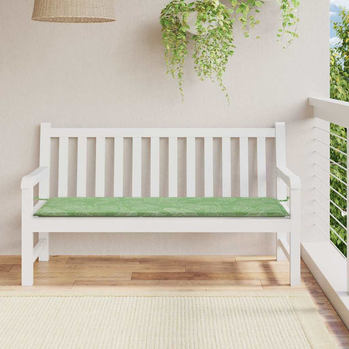 Pernă bancă de grădină model frunze, 150x50x4 cm, textil oxford WALTI