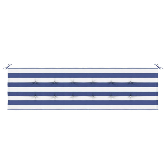 Pad pentru Bancă Carouri Negre 150 x 50 x 3 cm Material Oxford - WALTI WALTI