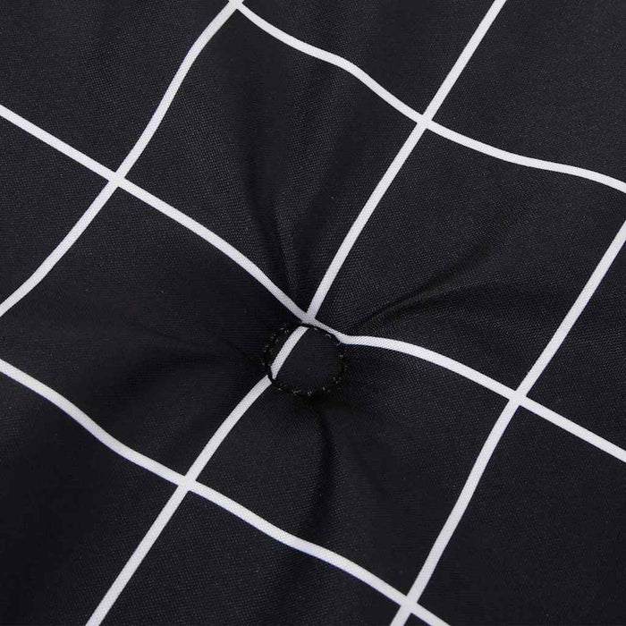 Pad pentru Bancă Carouri Negre 150 x 50 x 3 cm Material Oxford - WALTI WALTI