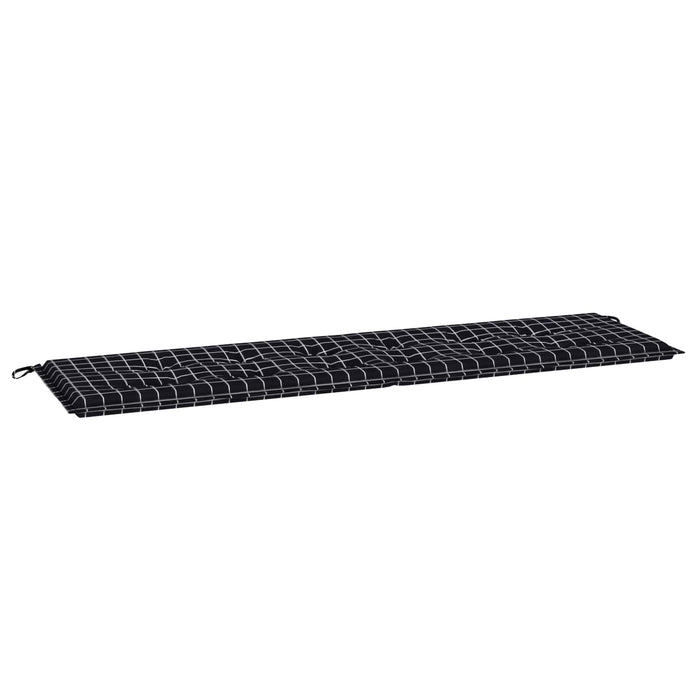 Pad pentru Bancă Carouri Negre 150 x 50 x 3 cm Material Oxford - WALTI WALTI