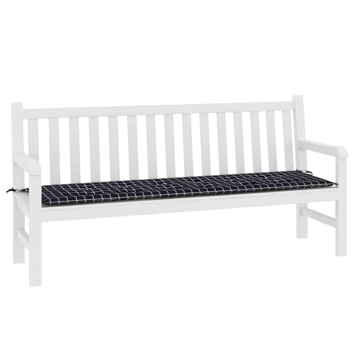 Pad pentru Bancă Carouri Negre 150 x 50 x 3 cm Material Oxford - WALTI WALTI