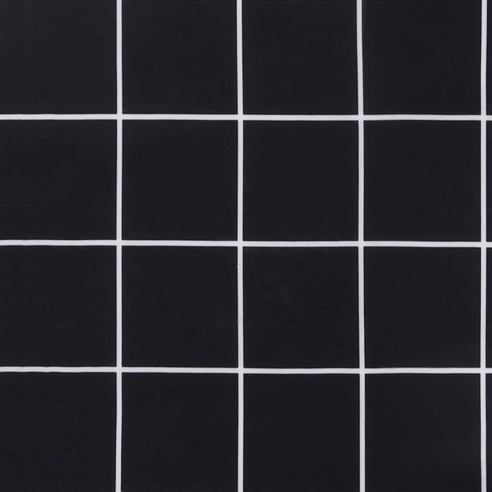 Pernă bancă de grădină, negru carouri, 200x50x4 cm, textil WALTI