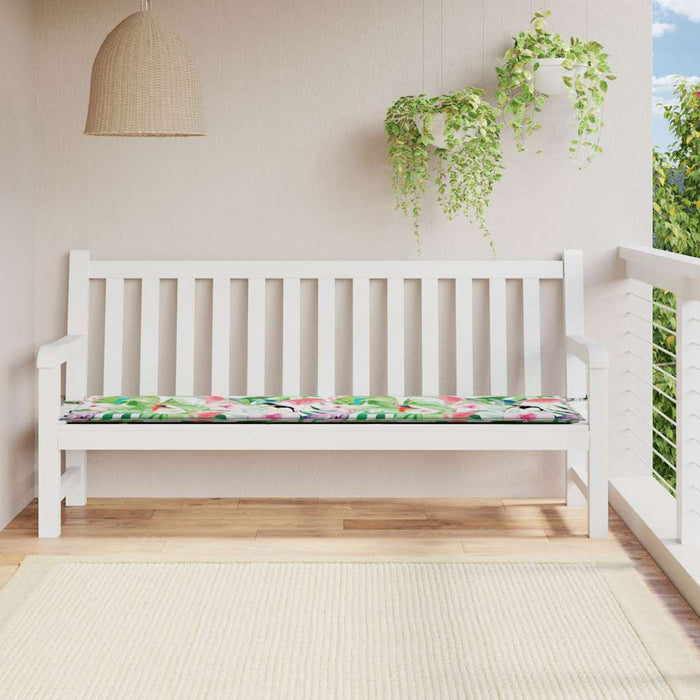 Pernă pentru bancă de grădină, multicolor, 200x50x4 cm, textil WALTI