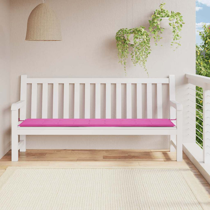 Pernă pentru bancă de grădină, roz, 200x50x4 cm, textil WALTI