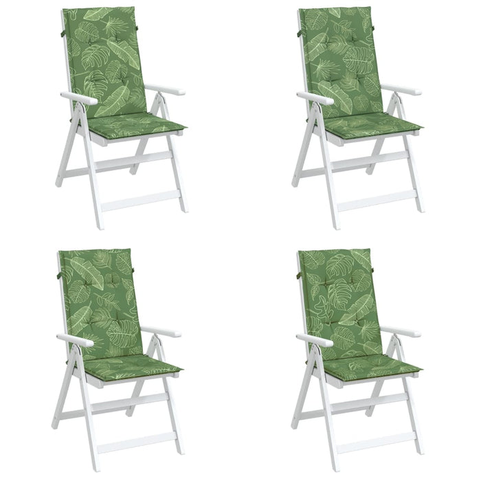 Perne de scaun spătar înalt, 4 buc., model frunze, textil - WALTI WALTI