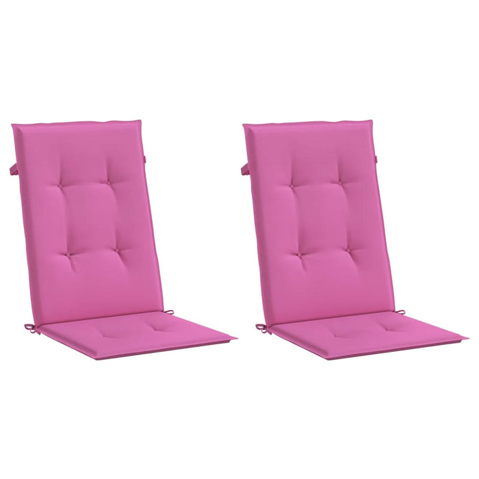 Perne scaun cu spătar înalt, 2 buc., roz, 120x50x3 cm, textil - WALTI WALTI