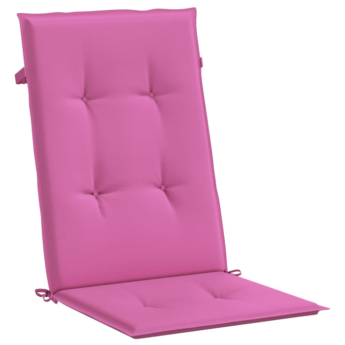 Perne scaun cu spătar înalt, 2 buc., roz, 120x50x3 cm, textil - WALTI WALTI