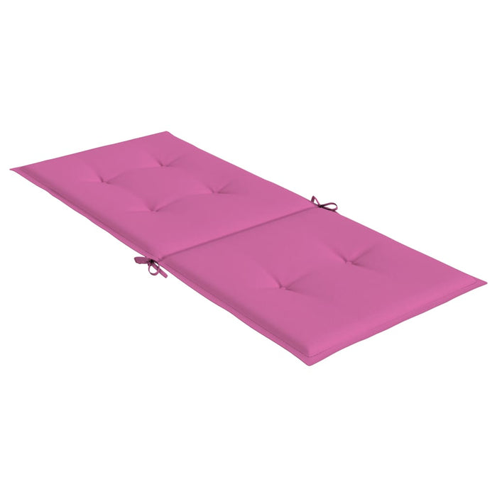 Perne scaun cu spătar înalt, 2 buc., roz, 120x50x3 cm, textil - WALTI WALTI