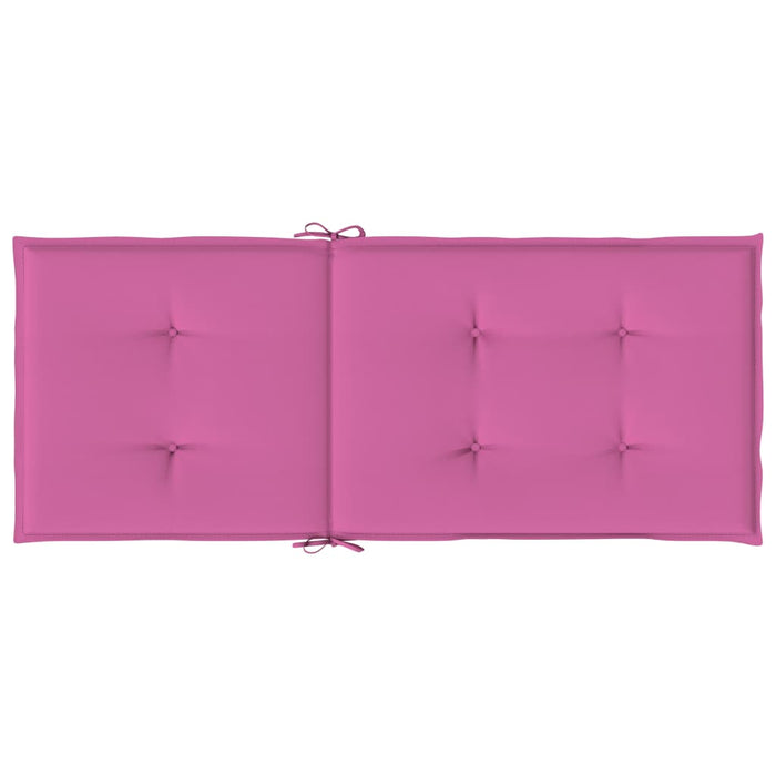 Perne scaun cu spătar înalt, 2 buc., roz, 120x50x3 cm, textil - WALTI WALTI