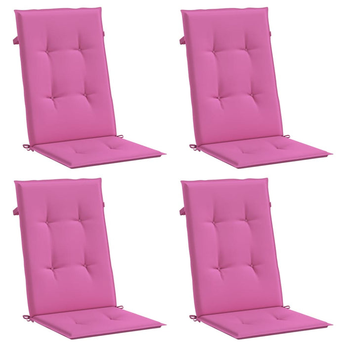 Perne de scaun spătar înalt, 4 buc., roz, textil - WALTI WALTI