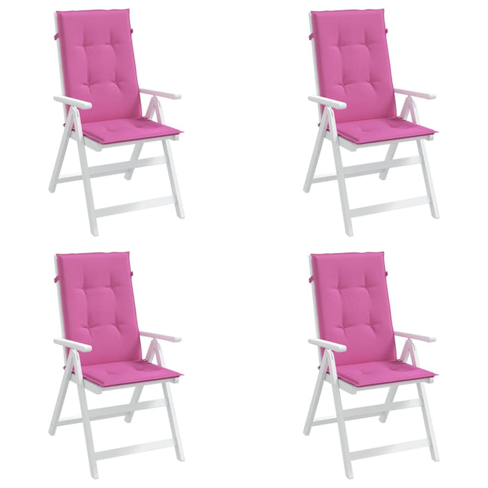 Perne de scaun spătar înalt, 4 buc., roz, textil - WALTI WALTI