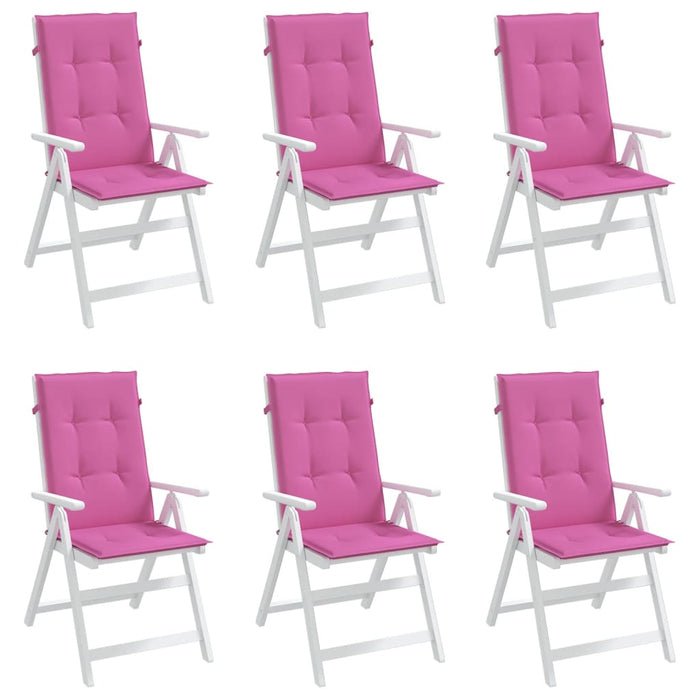 Perne de scaun spătar înalt, 6 buc., roz, textil - WALTI WALTI