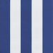 Perne de scaun spătar jos, 6 buc. dungi albastre&albe, textil - WALTI WALTI