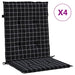 Perne de scaun spătar jos, 4 buc. negru, model carouri, textil - WALTI WALTI