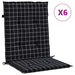 Perne de scaun spătar jos, 6 buc. negru, model carouri, textil - WALTI WALTI