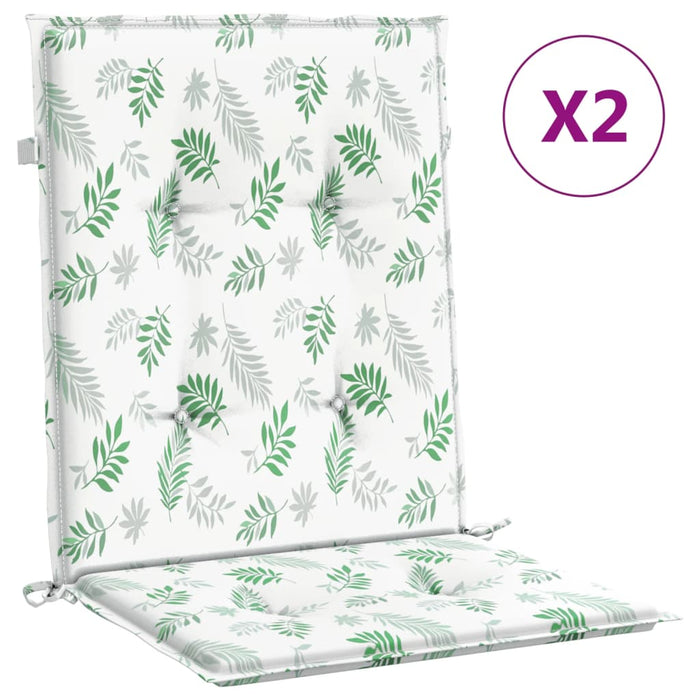 Perne de scaun spătar jos, 2 buc., model frunze, textil WALTI