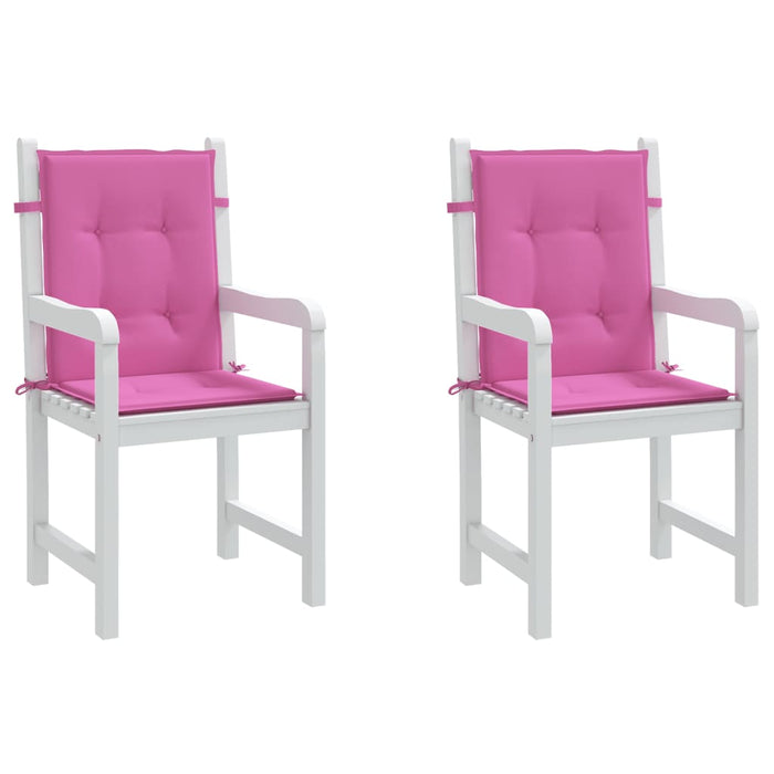 Perne pentru scaune cu spătar mic, 2 buc., roz, textil - WALTI WALTI