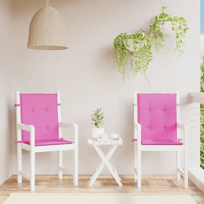 Perne pentru scaune cu spătar mic, 2 buc., roz, textil - WALTI WALTI