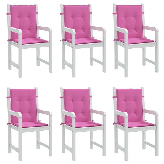 Perne pentru scaune cu spătar mic, 6 buc., roz, textil - WALTI WALTI