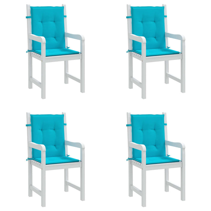 Perne pentru scaune cu spătar mic, 4 buc., turcoaz, textil - WALTI WALTI