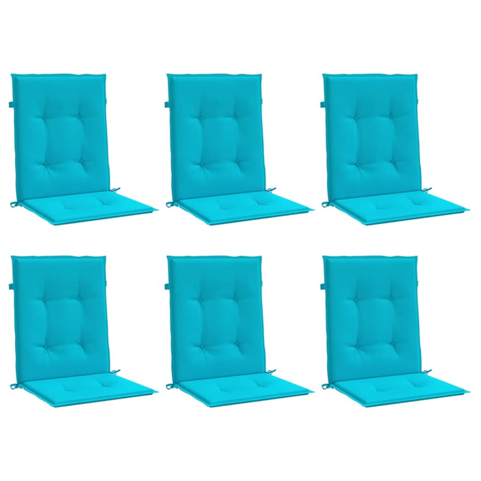 Perne pentru scaune cu spătar mic, 6 buc., turcoaz, textil - WALTI WALTI