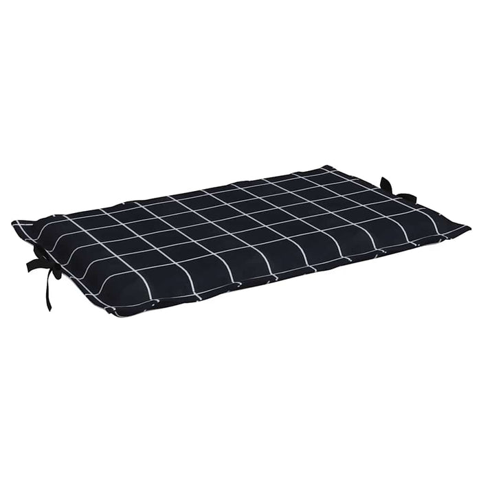Pernă de șezlong, negru, carouri, textil Oxford WALTI