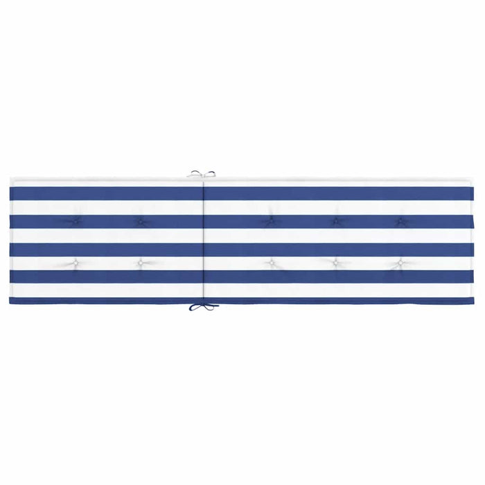 Pernă scaun de terasă, dungi albastre&albe, textil oxford - WALTI WALTI