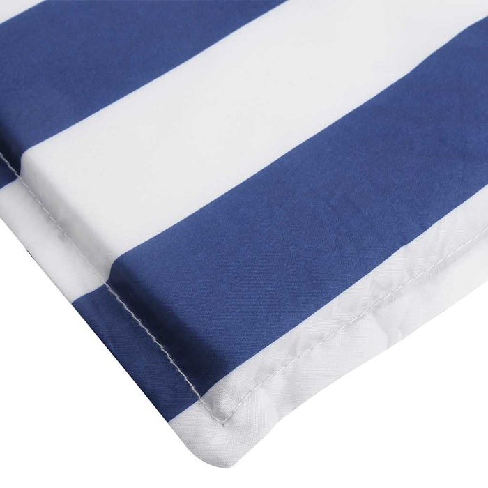 Pernă scaun de terasă, dungi albastre&albe, textil oxford - WALTI WALTI