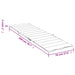 Perna pentru șezlong Frunză Model cu frunze 200 x 70 x 3 cm - WALTI WALTI