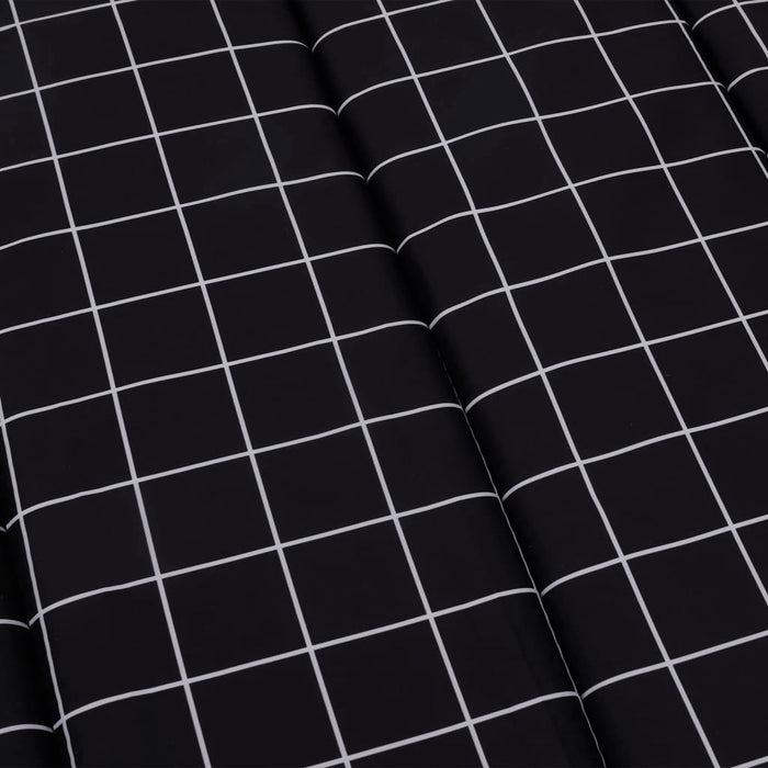 Pernă de șezlong, negru, carouri, textil Oxford - WALTI WALTI