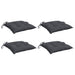 Perne de scaun, 4 buc., antracit, 40x40x7 cm, textil oxford - WALTI WALTI