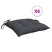 Perne de scaun, 6 buc., antracit, 40x40x7 cm, textil oxford - WALTI WALTI