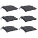 Perne de scaun, 6 buc., antracit, 40x40x7 cm, textil oxford - WALTI WALTI