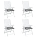 Perne de scaun, 4 buc., gri, 40x40x7 cm, textil oxford - WALTI WALTI