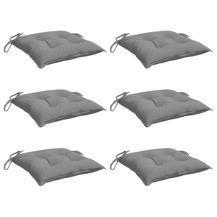 Perne de scaun, 6 buc., gri, 40x40x7 cm, textil oxford - WALTI WALTI