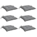 Perne de scaun, 6 buc., gri, 40x40x7 cm, textil oxford - WALTI WALTI