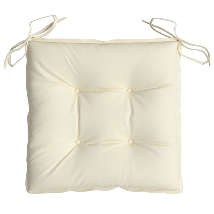 Perne de scaun, 2 buc., alb crem, 40x40x7 cm, textil oxford WALTI