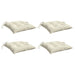 Perne de scaun, 4 buc., alb crem, 40x40x7 cm, textil oxford - WALTI WALTI