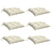 Perne de scaun, 6 buc., alb crem, 40x40x7 cm, textil oxford - WALTI WALTI