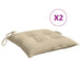 Perne de scaun, 2 buc., bej, 40x40x7 cm, textil oxford - WALTI WALTI