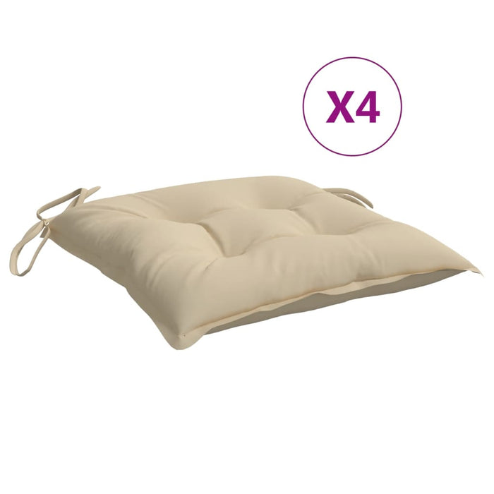 Perne de scaun, 4 buc., bej, 40x40x7 cm, textil oxford WALTI