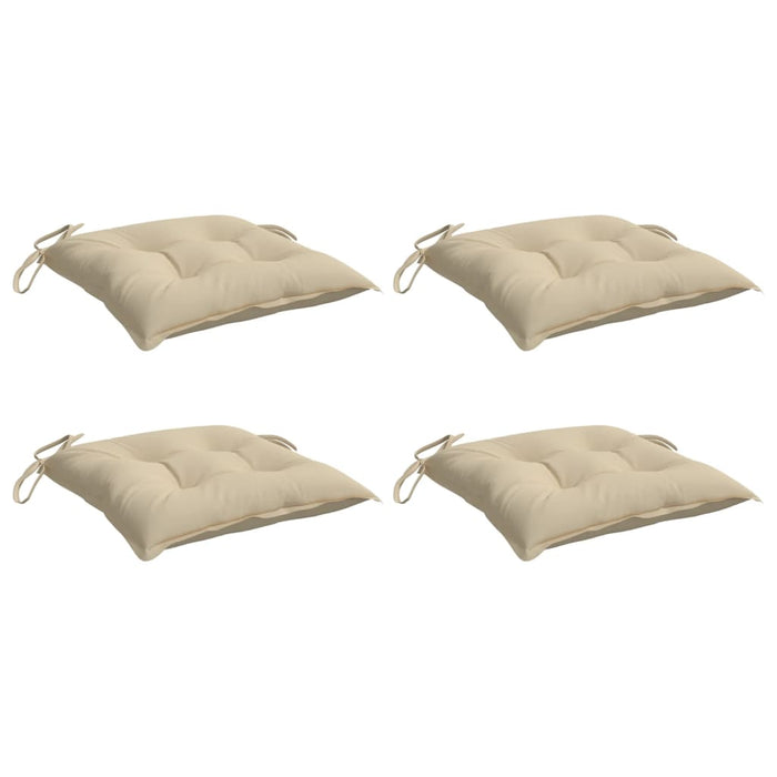 Perne de scaun, 4 buc., bej, 40x40x7 cm, textil oxford WALTI