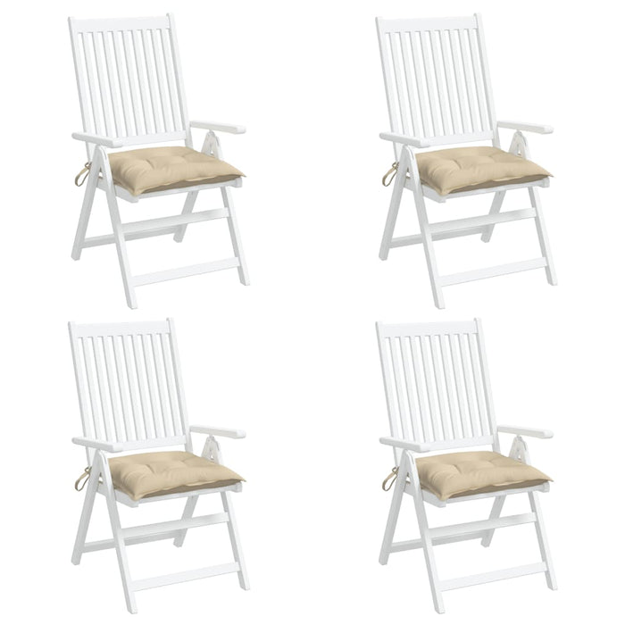 Perne de scaun, 4 buc., bej, 40x40x7 cm, textil oxford WALTI